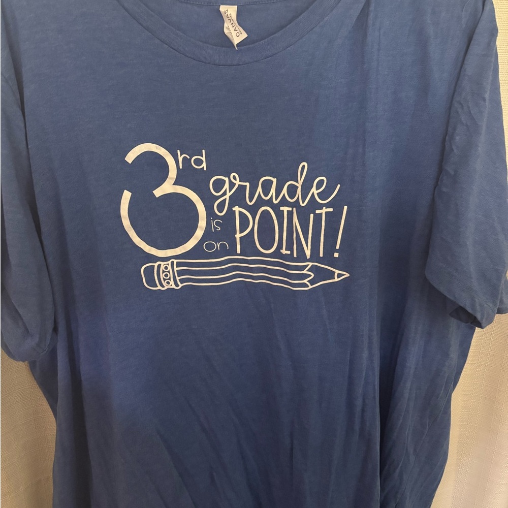 Bella Canvas Blue '3rd Grade is on Point' Kids Tee